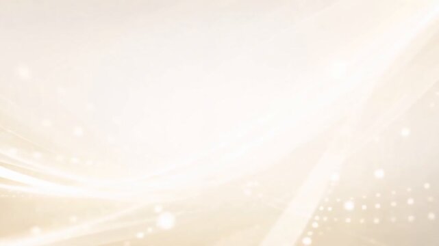 Beige Abstract Background with Glowing Light Particles for Presentation