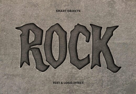 Rock Text Effect For Poster And Music Design