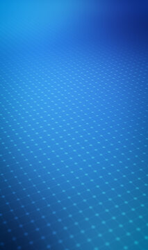 Abstract Blue Digital Grid with Dots. Cyber Network Technology Background.