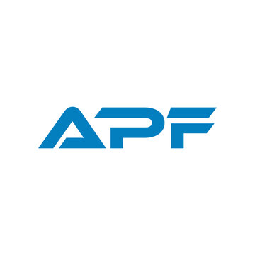 APF Letter Logo Design Modern Blue Monogram Corporate Business Vector Icon
