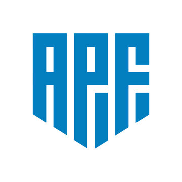 APF Letter Logo Design Modern Blue Monogram Corporate Business Vector Icon