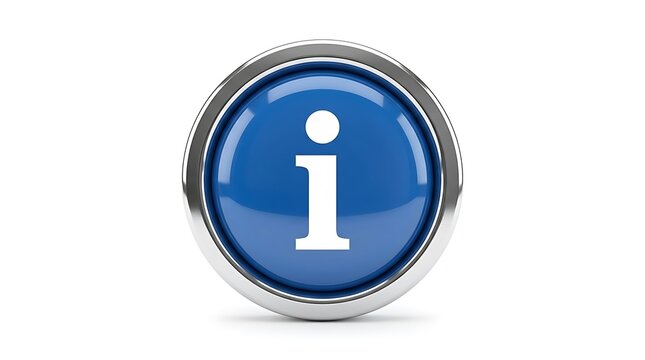 Information icon on blue background.