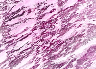 Abstract pink marble texture background. Luxury purple stone backdrop with natural organic patterns. High contrast magenta mineral rock surface full frame for modern graphic design textures. © Bediha Duru Öksüz