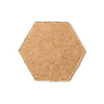 Hexagonal shape recycled paper texture abstract background