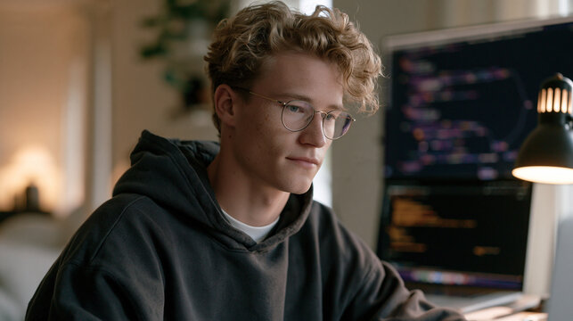 An encrypted messaging application developer reviews end-to-end protocol architecture diagrams spread across a standing desk in a modest home office converted from a spare bedroom while a secure com