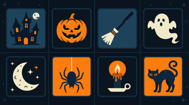 Halloween Vector Icon Set Graphic Design