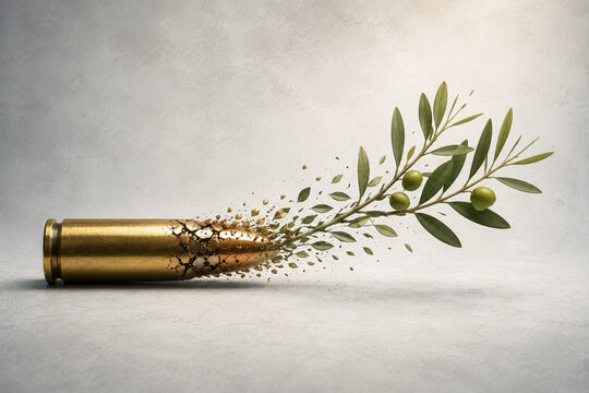 Disarmed Bullet With Olive Branch