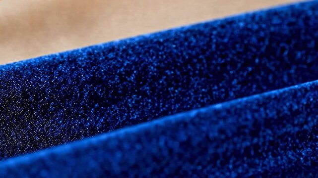 Closeup of blue fabric texture