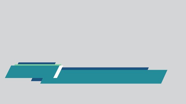 Modern Blue Lower Third Template for Video Broadcast