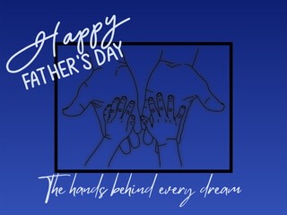 Obraz premium Happy fathers day