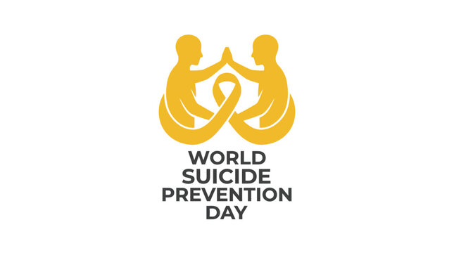 World Suicide Prevention Day Conceptual Logo Illustration