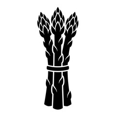 vector illustration of a plant asparagus stalk © musyarofah