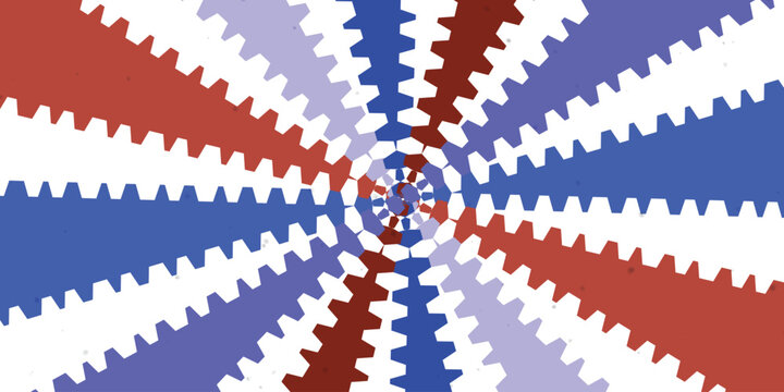 Colorful geometric fractal pattern with smooth transitions Vector, illustration