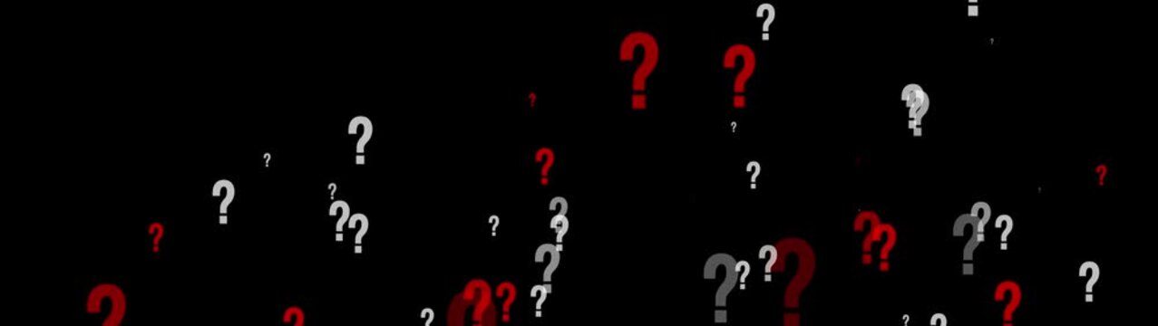 question mark flying animation motion graphics. question icon failling animation on transparent background. ask sign animation loopable. thinking, confused sign symbol chroma key animated background.