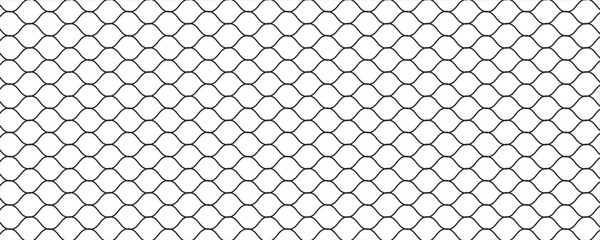 Mesh texture for fishing nets. Seamless black pattern for sportswear or soccer goal, volleyball net, basketball hoop, hockey, athletics. © Raden