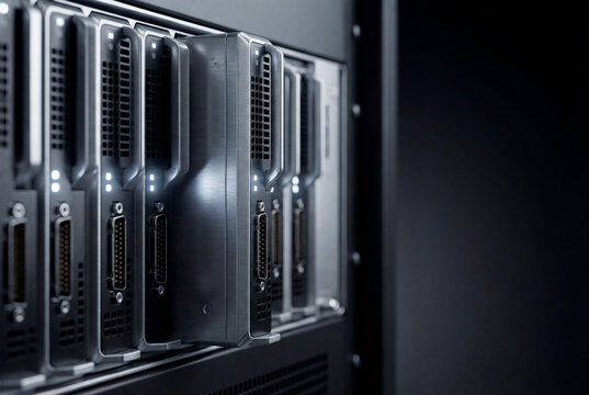 Enterprise 3D storage drives installed in rack server chassis