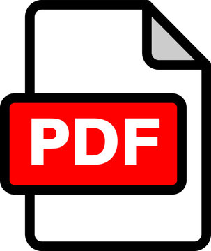 PDF file format icons. PDF file download symbols.PDF file format icon.PDF file download icon flat trendy vector illustration isolated .File format extensions. doc, xls, ppt, pdf file format
