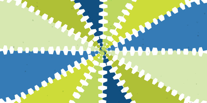 Abstract geometric pattern with symmetrical shapes and colors Vector, illustration