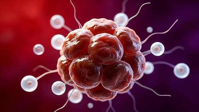 Cellular structure with sperm cells
