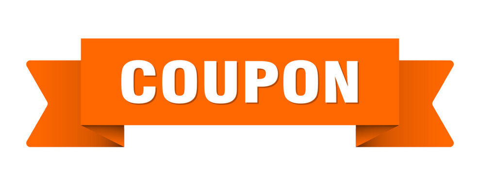 coupon ribbon isolated on transparent background. coupon ribbon