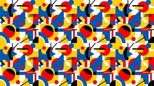 seamless pattern with colorful circles