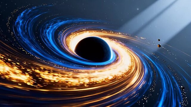 Black hole with swirling accretion disk