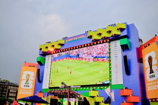 Giant Screen Broadcasting FIFA Match at Fan Festival (Mexico City, CDMX, Mexico &ndash; June 27, 2026)
