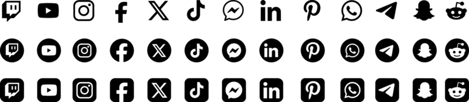 Social media icon collection