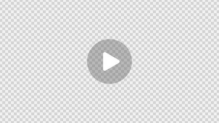 Transparent Play button isolated on transparent background © Medovoart