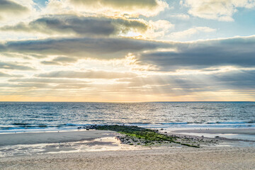 Sylt, Germany. The beach near Westerland at sundown. © foto-select