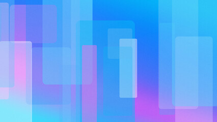 Fototapeta premium Abstract geometric rectangles in cool blue and purple create a modern tech-style backdrop, ideal for presentations, websites, and marketing layouts with copy space.