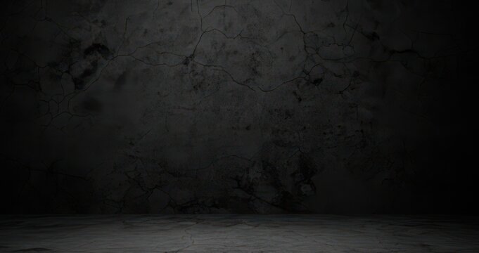 Dark Cracked Concrete Studio Background