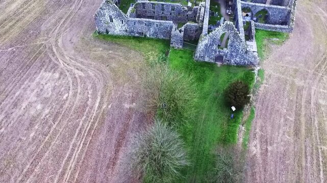 Drone footage off of the ruins of Kilcrea Abbey, Cork, Ireland