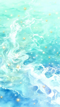 Gilded Starry Ocean Wave Fluid Texture Background Set Vertical Marbling Pattern Decor product mockup photo E-commerce marketing poster Background shooting scene
