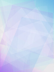Fototapeta premium Soft abstract polygon design in pastel blue, lilac, and white creates a calm, modern backdrop with clean space for branding, posters, or UI layouts.