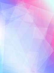 Fototapeta premium Soft abstract polygon backdrop in pink and blue with smooth gradients and gentle light, ideal for branding, presentations, and website headers with space for text.