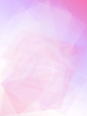 Obraz premium Soft pastel pink and lavender polygon abstract background with smooth gradients and gentle mood, ideal for branding, invitations, and website layouts with copy space.