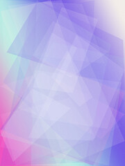 Obraz premium Soft abstract polygon background with pastel purple, blue, and pink gradients, featuring a calm modern geometric look ideal for banners, flyers, and design layouts.