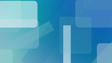 Fototapeta premium Blue abstract geometric design with overlapping translucent shapes, calm modern mood, and soft gradients, ideal as a clean background for presentations and text.