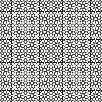 authentic Arabic style Geometric Islamic Seamless Pattern Decorative Star Ornament background