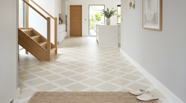 Bright and Spacious Entrance Hall with Natural Light and Modern Decor