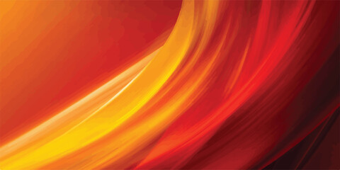 Abstract background featuring flowing curves of radiant red and warm yellow light abstract background gradient backdrop artistic wallpaper composition spectrum creativity conceptual © RoyhanaFatema