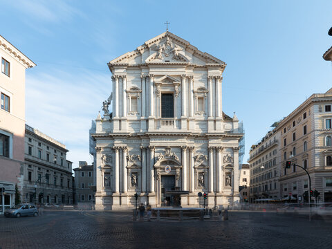 Basilica di Sant'Andrea della Valle, baroque and renaissance styled church in Rome, Italy	
