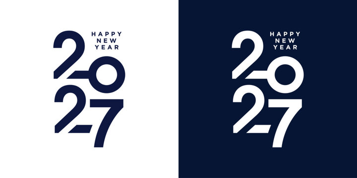 2027 logo design element with modern style idea