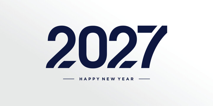 2027 logo design element with modern style idea