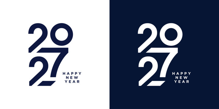 2027 logo design element with modern style idea