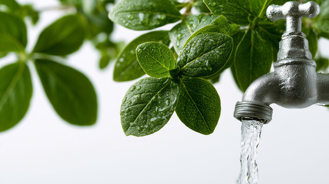 Modern Water Faucet Concept for Water Conservation and Sustainable Living