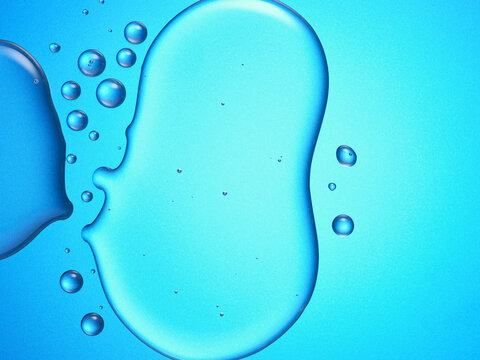 Blue serum bubble