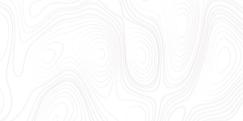 Vector white wave line geography landscape Topo contour map on white background. Geographic mountain relief diagram line wave carve pattern. Topographic world map contour lines backdrop. © Karishma