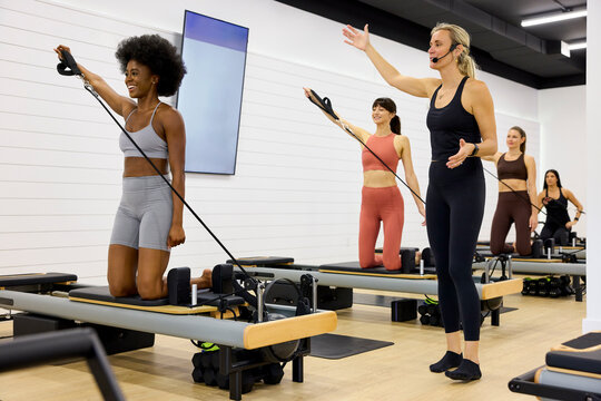 Pilates Class in a Studio